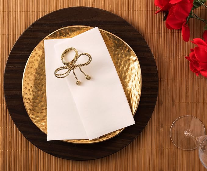 2400-Pack BloominGoods Disposable Bathroom Napkins | 12" x 17" Single-Use Classic Lite Linen-Feel Guest Towels, Made in USA | Cloth-Like Hand Towels, White