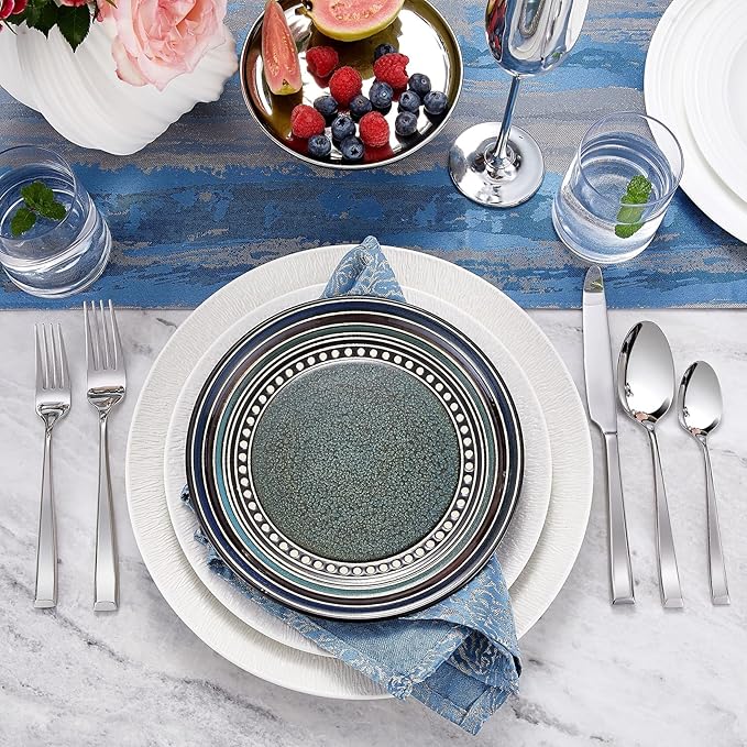 KEAWELL Premium Imperial 20-Piece Silverware Set, Service for 4 – Heavy Duty 18/10 Stainless Steel Flatware, Dishwasher Safe for Elegant Dining and Holiday Hosting (20, Silver)