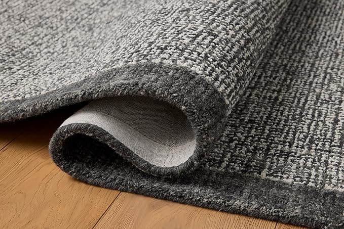 Loloi Magnolia Home by Joanna Gaines Henley Collection HNY-01 Ivory/Charcoal 2'-6" x 7'-6" Runner Rug