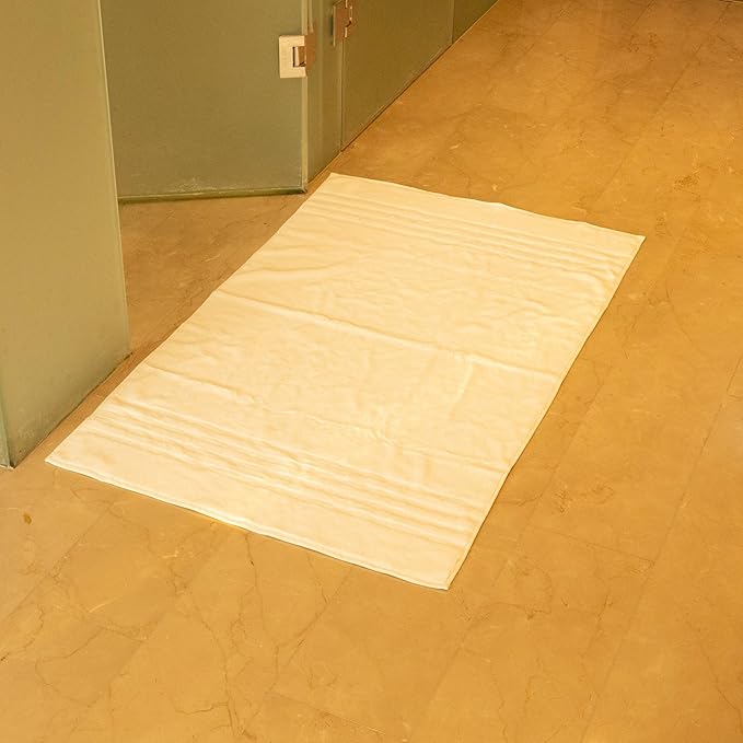 Mosobam Luxury Turkish 3pc Mixed Bath Bundle 2 Sizes for Body Towels and 1 XL Bath Mat White 700 GSM & 1000 GSM Bamboo Viscose & Aegean Turkish Combed Cotton