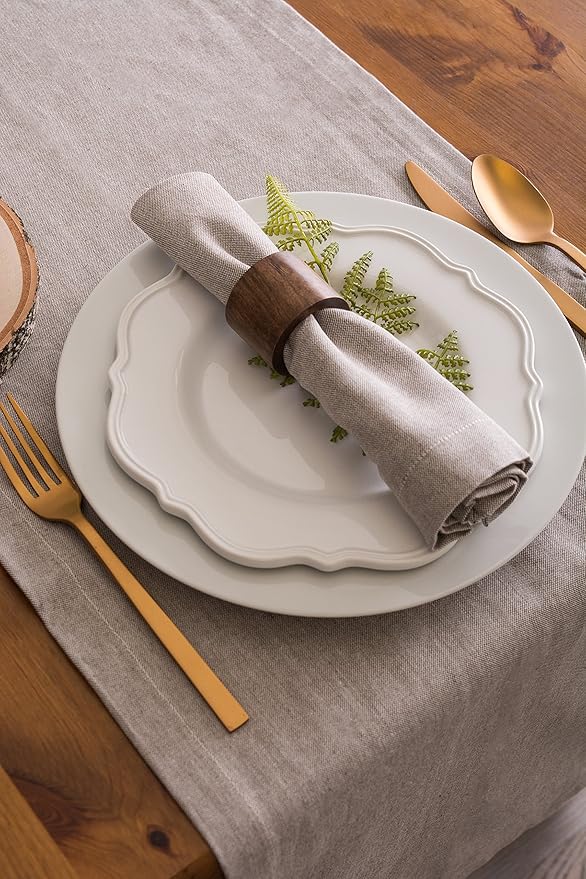 DII Chambray Kitchen, Tabletop Collection, Stone, 14x72 Table Runner