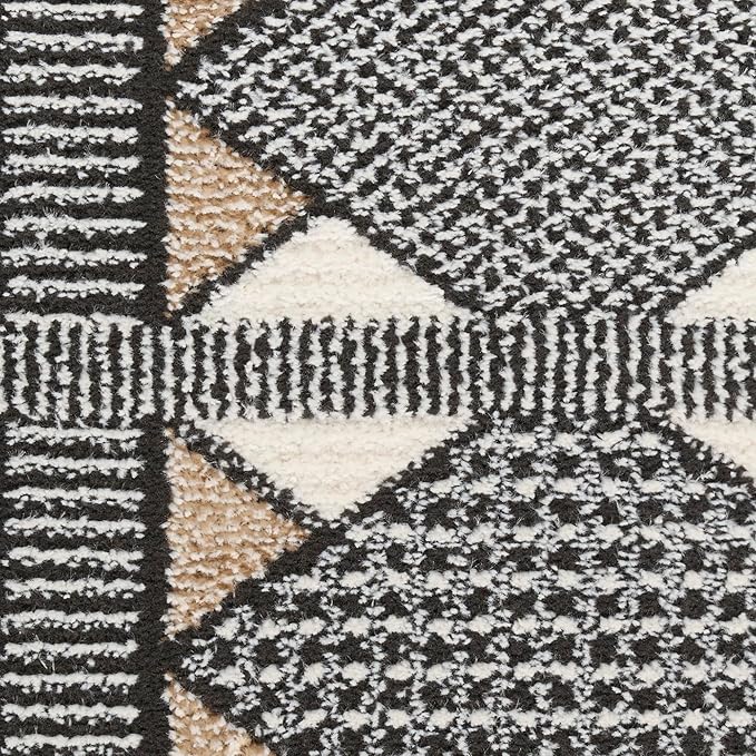 Nourison Home Nordic Ivory Multicolor 5' x 7' Area Rug - Easy Clean, Non Shedding, Bed Room, Living Room, Dining Room, Kitchen (5' x 7')