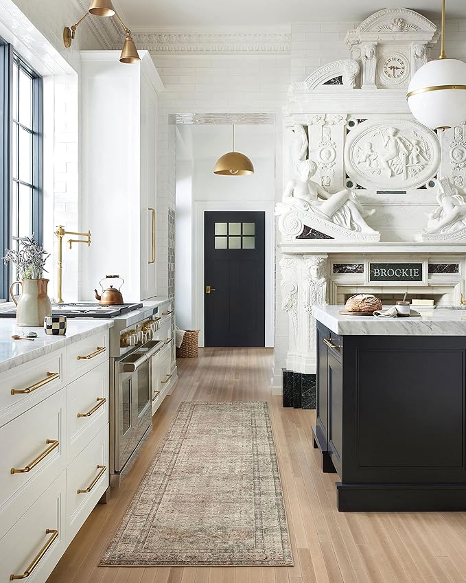 Loloi Margot Collection MAT-01 Antique/Sage 2'-6" x 11'-6" Runner Rug feat. CloudPile, No-Shed Easy Clean Large Patterned Area Rug for Living Room, Bedroom, Dining Area