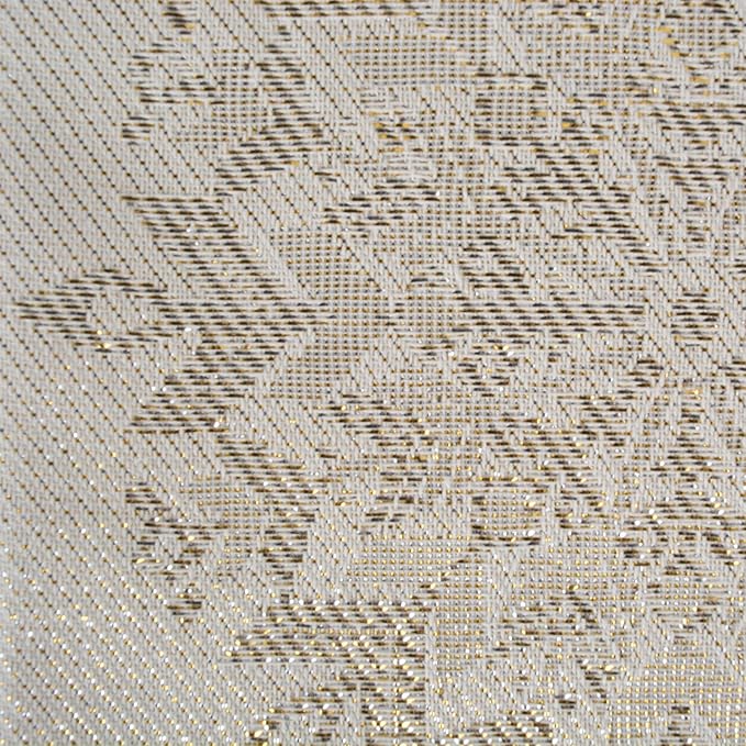 DII Holiday Dining Table Linen Sparkle Metallic Kitchen Décor, Napkin Set, 20x20, Jacquard Snowflakes, 6 Piece