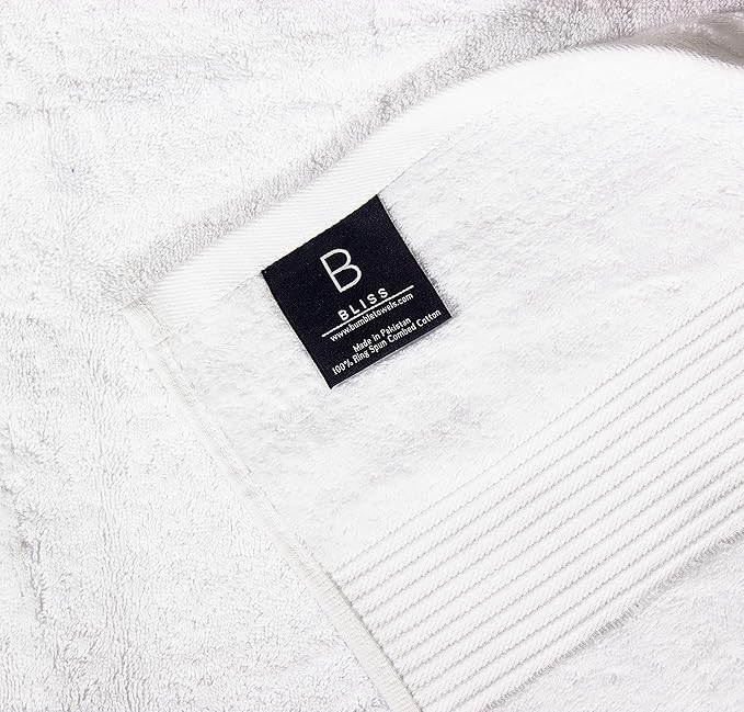 Luxury Oversized Bath Towels | Hotel Quality | Soft & Highly Absorbent |Quick Dry | 650 GSM Bath Sheets| Combed Cotton | Thick & FluffyBathroom Towels | White - 4 Pack