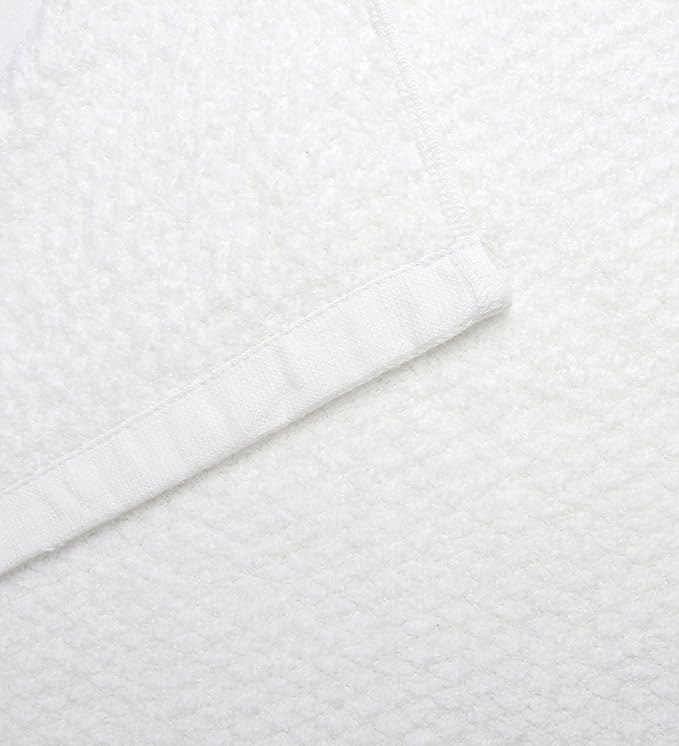 Everplush Diamond Jacquard Quick Dry Hand Towel Set in White