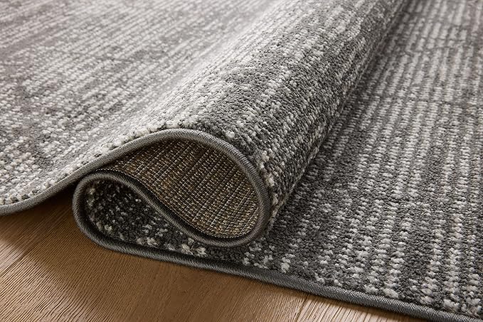 Loloi Kamala Collection KAM-06 Charcoal/Ivory 5'-3" x 7'-9" Area Rug