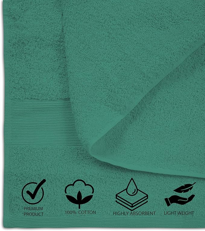 Softolle 100% Cotton Luxury Bath Sheets - Pack of 2 (35" x 70") | Super Soft, Quick-Dry & Highly Absorbent Towels for Bathroom, Home, Spa & Gym (Dusty-Green)