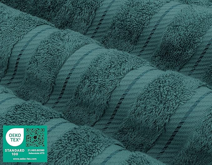 American Soft Linen 35x70 Jumbo Large Bath Towels, 600 GSM 100% Cotton Turkish Bath Sheet, Oversized Luxury Bath Towels for Bathroom Beach and Pool, Teal
