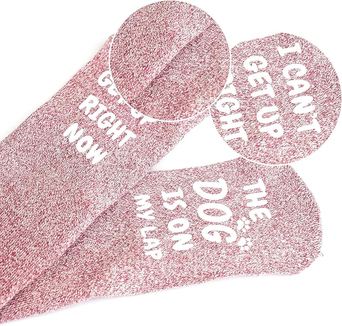 Mason Life Birthday Gift for Women, Cute Glass Cup and Sock Gift for Her, Dog Mom Socks, Dog Lover Gifts, Can Shaped Cups, 18oz Drinking Glasses with Bamboo Lid and Glass Straw