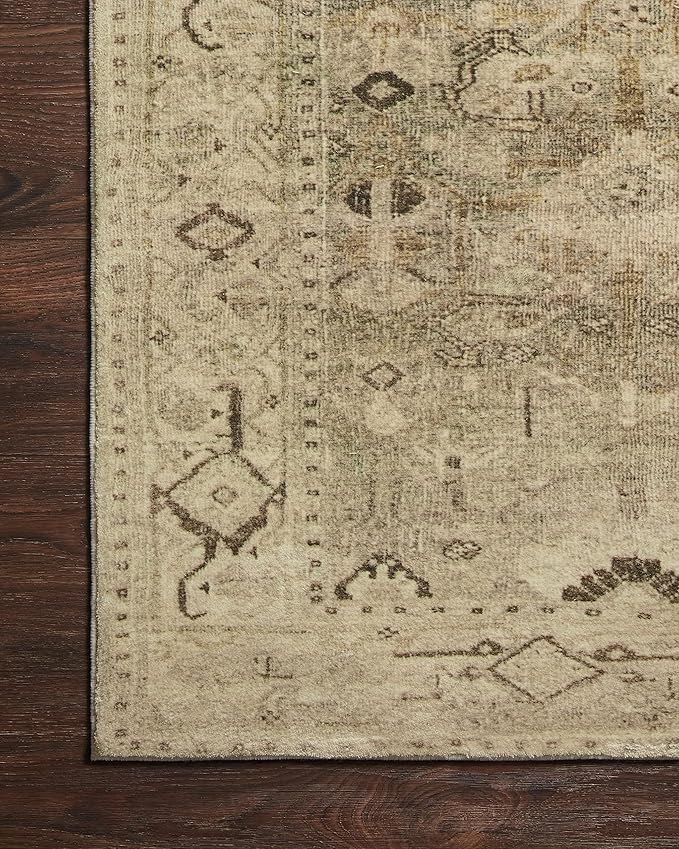 Loloi Margot Collection MAT-04 Antique/Sage 5'-0" x 7'-6" Area Rug feat. CloudPile, No-Shed Easy Clean Large Patterned Area Rug for Living Room, Bedroom, Dining Area