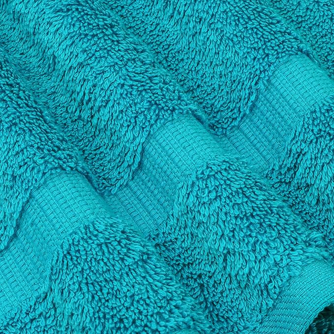 Chakir Turkish Linens | Hotel & Spa Quality 100% Cotton Premium Turkish Towels | Soft & Absorbent (6-Piece Hand Towels, Aqua)