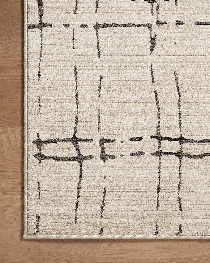 Loloi Darby Collection DAR-06 Sand/Dk. Grey 2'-7" x 4' Accent Rug