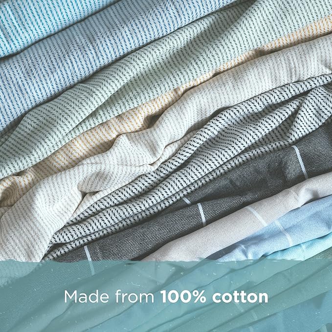 Oversized Turkish Beach Towel, Diamond Dobby Aqua - 37'' x 67'' - Super Soft & Lightweight | Quick Dry Sand Free Travel Towels for Beach or Bath | Gifts