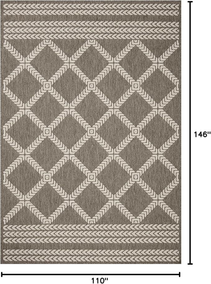 Loloi Rainier Collection RAI-05 Natural/Ivory 9'-2" x 12'-2" Area Rug
