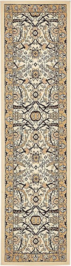 Unique Loom Espahan Collection Area Rug - Cape Cod (2' 2" x 8' 2" Runner, Ivory/ Beige)