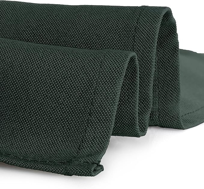 Gee Di Moda Rectangle Tablecloth - 70 x 120 Inch Hunter Green Table Cloth for 6 or 8 Foot Rectangle Tables - Heavy Duty Washable Fabric - for Holiday Party, Dinner, Weddings, Baby Shower & Events