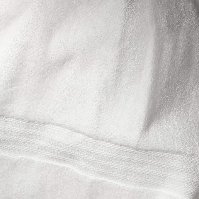 Fabdreams 100% Organic Cotton Bath Sheet Set of 2 700 GSM Oversized Towels Ultra Soft Plush Absorbent Durable Skin-Friendly Spa Hotel Premium Comfort Large 36 x 70 in White