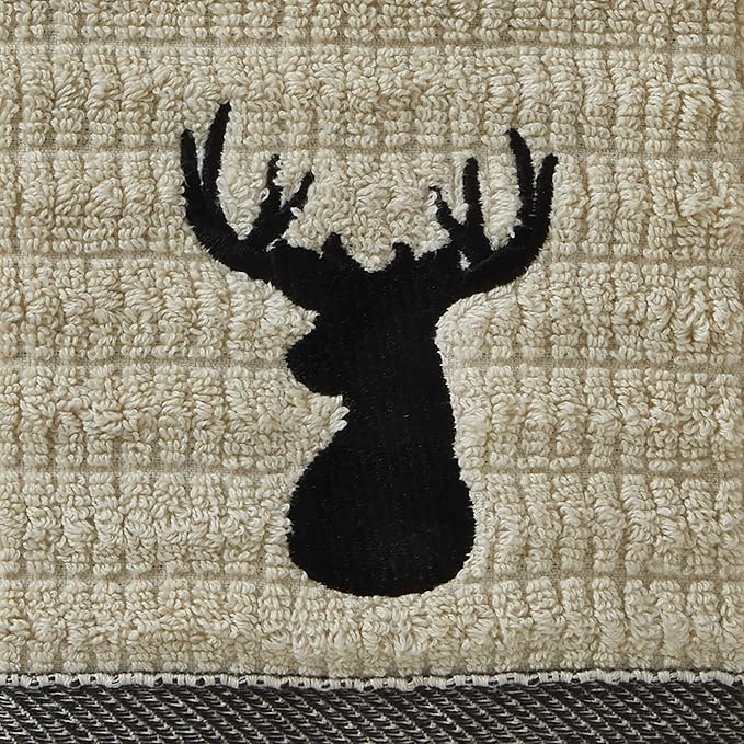 SKL Home by Saturday Knight Ltd. Aspen Lodge Hand Towel (2-Pack),Wheat