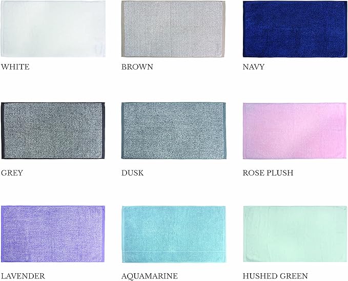 Everplush Diamond Jacquard Quick Dry Hand Towel Set in White