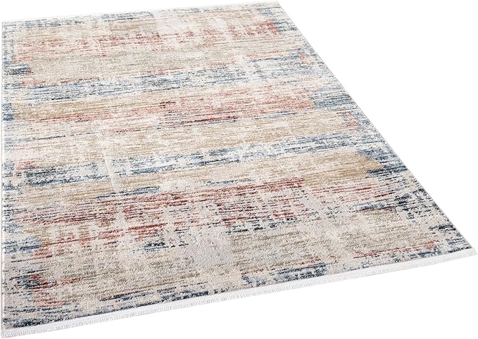 Well Woven Indira Mirage Vintage Abstract Multi 8x10 (7'10" x 9'10") Area Rug | Heritage-Inspired, Soft & Durable, Easy to Clean for Living Room, Bedroom, Dining Room