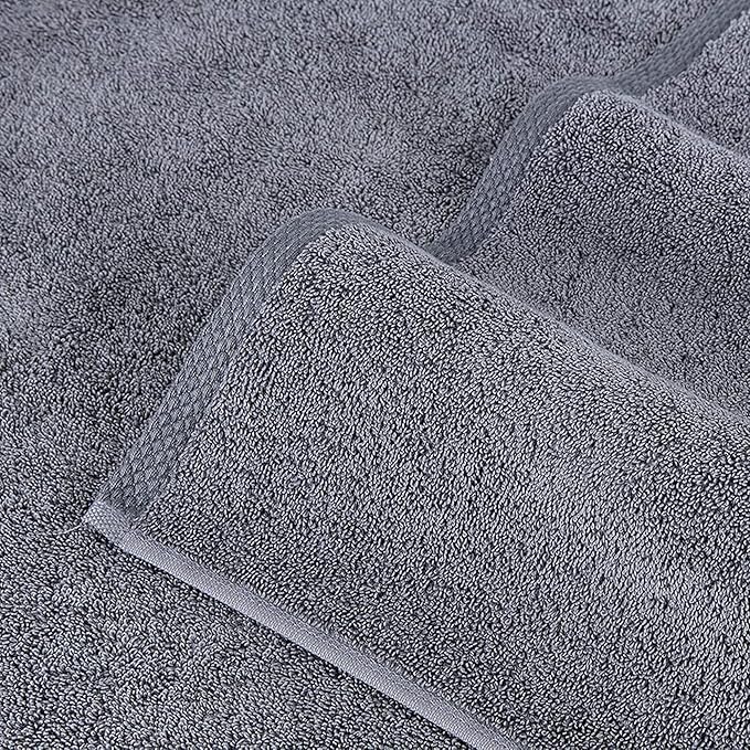 Classic Turkish Towels CTT Luxury Turkish Washcloths for Your Body - 12 Piece Set of Face Towels for Drying Face, Made with 100% Turkish Cotton, Absorbent & Comfy | 12"x12" (Grey)