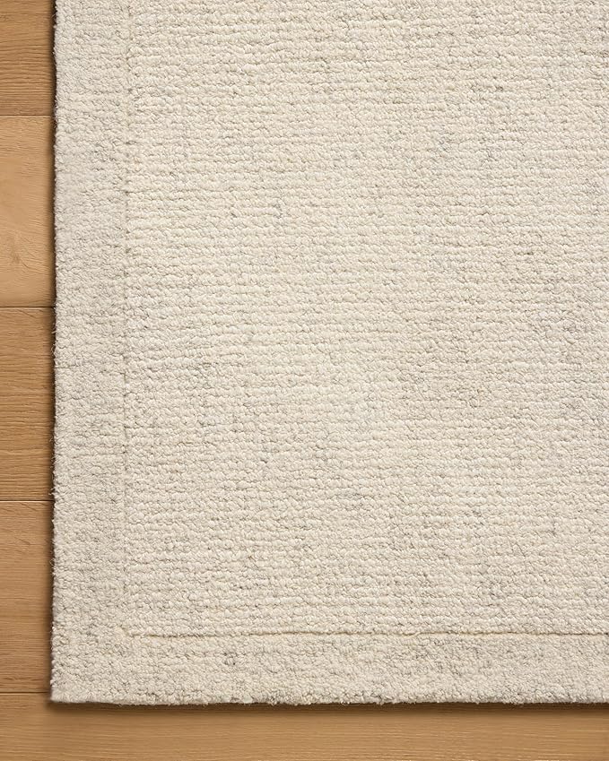 Loloi Magnolia Home by Joanna Gaines Henley Collection HNY-01 Ivory/Smoke 2'-6" x 7'-6" Runner Rug