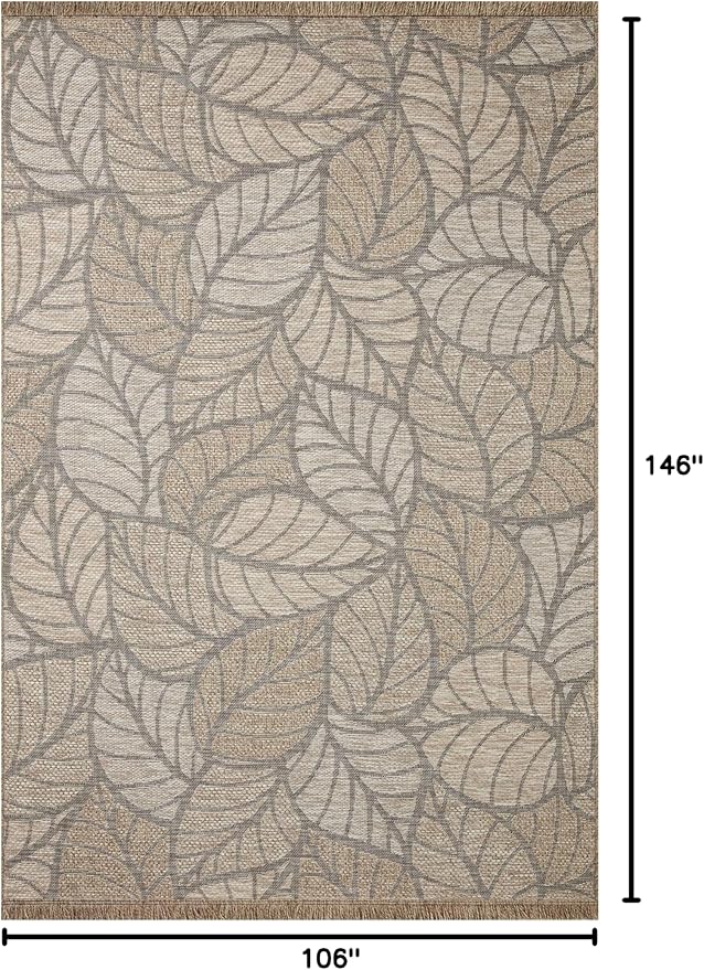 Loloi Dawn Collection Indoor/Outdoor DAW-05 Taupe 8'-10" x 12'-2" Area Rug