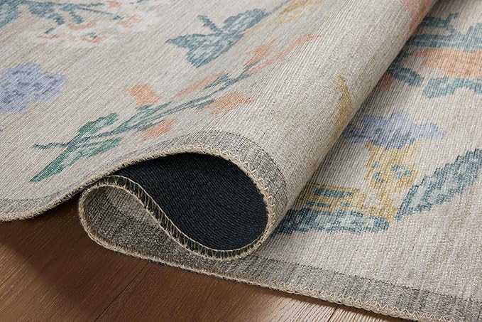 Loloi Rifle Paper Co. Rosa Collection RSA-03 Cream 2'-0" x 5'-0" Accent Rug