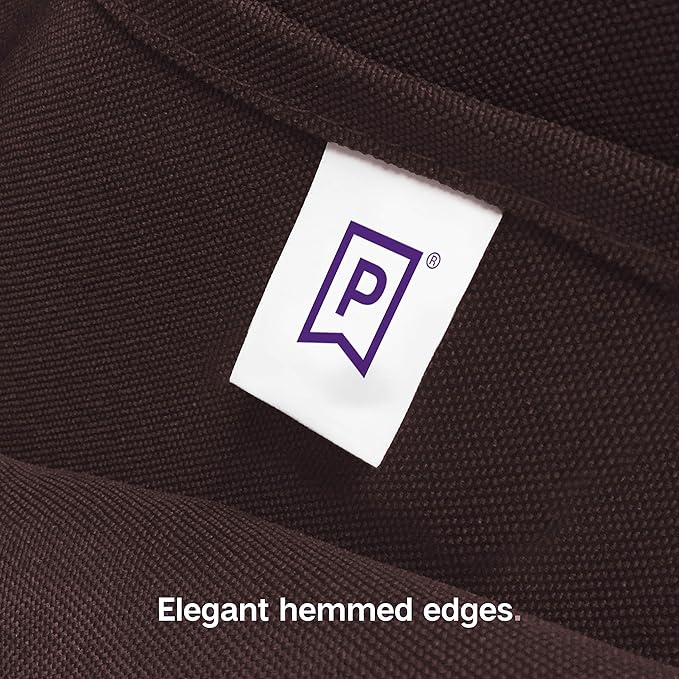 Gee Di Moda Rectangle Tablecloth - 90 x 132 Inch Chocolate Table Cloth for 6 Foot Tables with Floor-Length Drop - Heavy Duty Washable Fabric for Holiday Party, Dinner, Weddings & Baby Shower