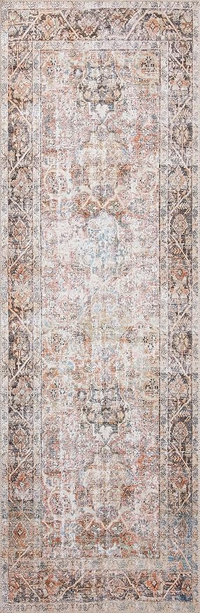 Loloi Adrian Collection ADR-05 Sunset/Charcoal 2'-0" x 5'-0", .19" Thick Accent Rug