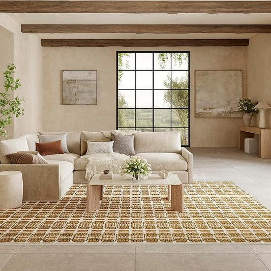 Nourison Home Nordic Multicolor 8' x 10' Area Rug - Easy Clean, Non Shedding, Bed Room, Living Room, Dining Room, Kitchen (8' x 10')