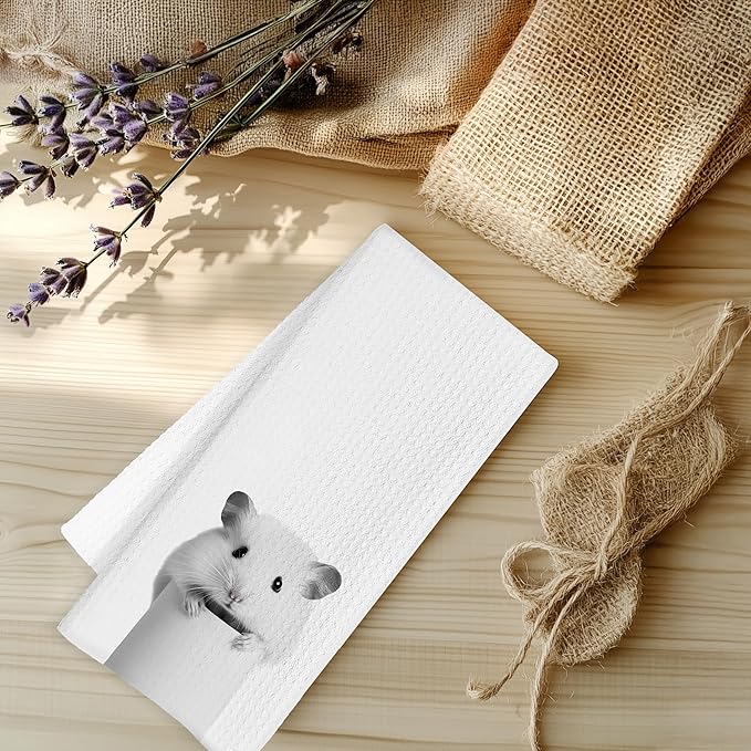 Hamster Hand Towels for Bathroom, Hamsters Bathroom Hand Towels, Funny Hand Towels, Hamster Bathroom Decor, Hamster Gifts for Women, 16x24 Inch