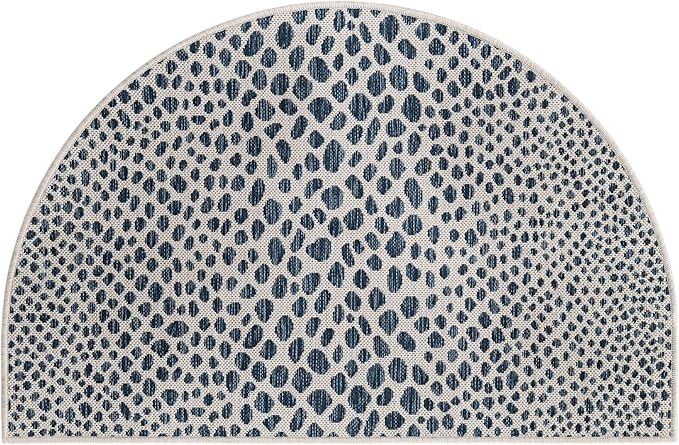 Jill Zarin Jill Zarin Outdoor Collection Area Rug - Cape Town (3' 1" x 6' 1" Hearth Blue/Olive)