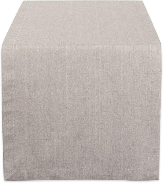 DII Chambray Kitchen, Tabletop Collection, Stone, 14x72 Table Runner