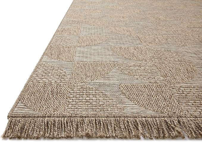 Loloi Dawn Collection Indoor/Outdoor DAW-08 Beige 8'-10" x 12'-2" Area Rug