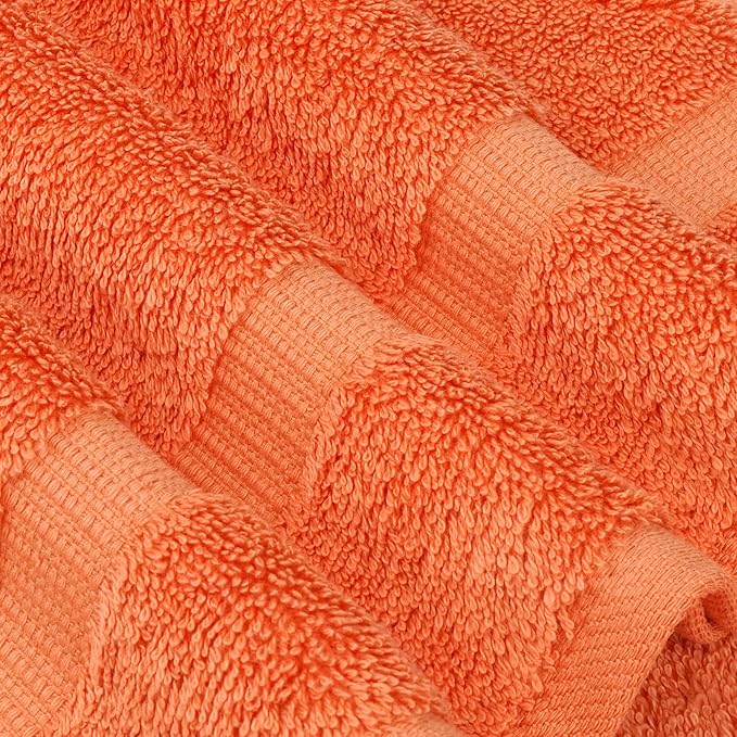 Chakir Turkish Linens | Hotel & Spa Quality 100% Cotton Premium Turkish Towels | Soft & Absorbent (6-Piece Hand Towels, Coral)