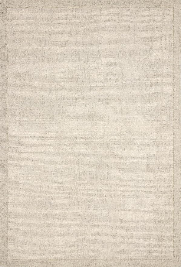 Loloi Magnolia Home by Joanna Gaines Henley Collection HNY-01 Ivory/Smoke 3'-6" x 5'-6" Accent Rug