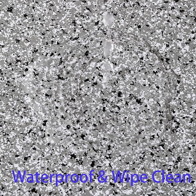 Walrus Heavy Duty Vinyl Tablecloth with Flannel Backing Waterproof Oil-Proof Plastic Table Cloth Stain-Resistant Wipeable Rectangle or Square Table Cover for Indoor and Outdoor (Grey, 60X84 Inch)