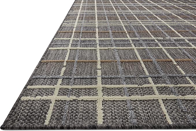 Loloi Rainier Collection RAI-11 Charcoal/Multi 7'-10" x 10'-10" Area Rug