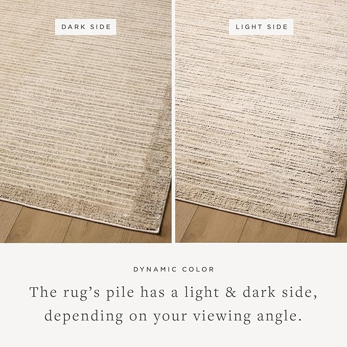 Loloi Jeremiah Brent Bleecker Collection BLE-02 Sand/Charcoal 9'-2" x 13' Area Rug