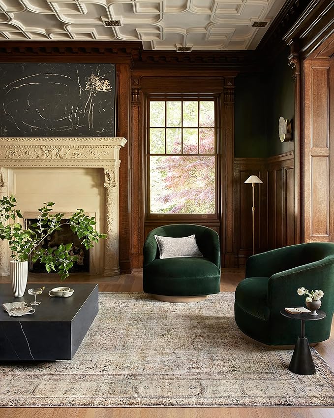 Loloi Margot Collection MAT-01 Antique/Sage 8'-6" x 11'-6" Area Rug feat. CloudPile, No-Shed Easy Clean Large Patterned Area Rug for Living Room, Bedroom, Dining Area