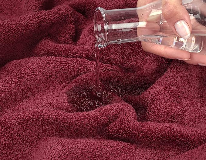 American Soft Linen 35x70 Jumbo Large Bath Towels, 600 GSM 100% Cotton Turkish Bath Sheet, Oversized Luxury Bath Towels for Bathroom Beach and Pool, Bordeaux