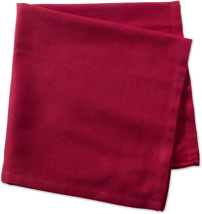 DII Variegated Tabletop Collection, Napkin Set, 20x20, Tango Red, 6 Piece