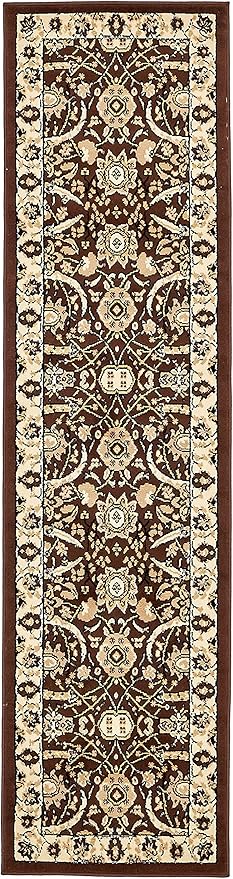 Unique Loom Espahan Collection Area Rug - Cape Cod (2' 2" x 8' 2" Runner, Brown/ Beige)