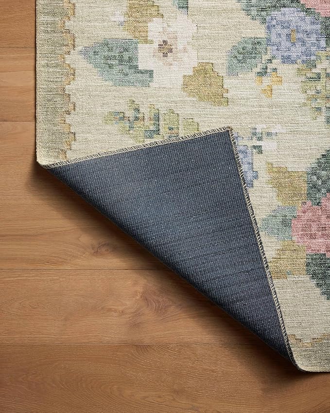 Loloi Rifle Paper Co. Rosa Collection RSA-02 Cream/Multi 7'-6" x 9'-6" Area Rug