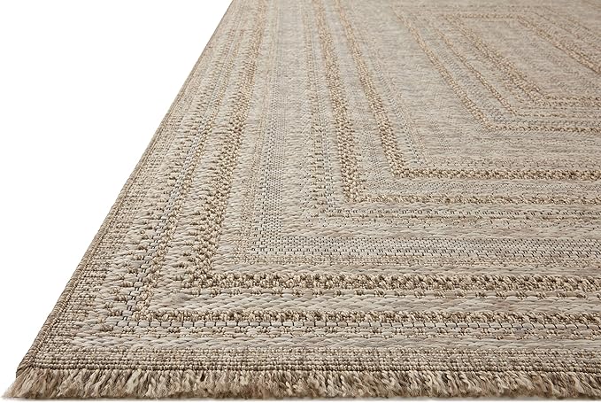 Loloi Dawn Collection Indoor/Outdoor DAW-01 Natural 6'-4" x 9'-2" Area Rug