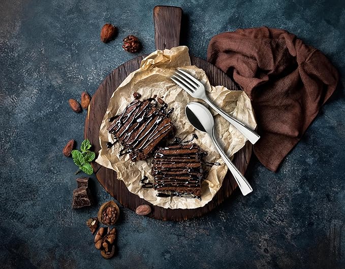 Posh Setting - Mini Fork - Silver Disposable Forks, 4 inch - Small Forks for Appetizers(36 Pack)