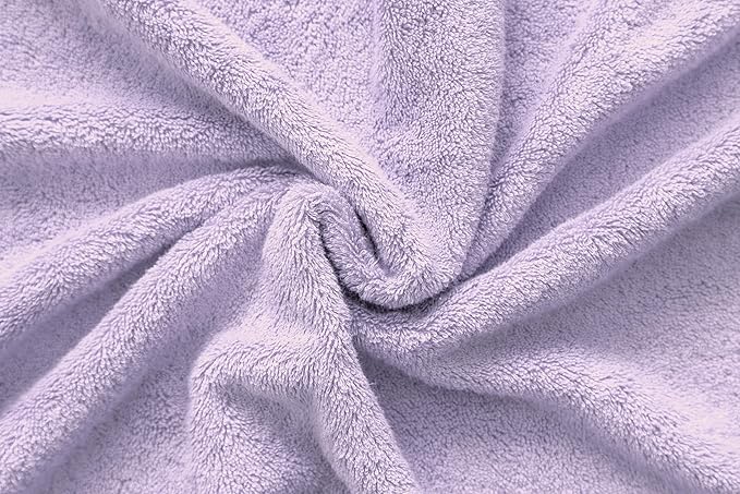 American Veteran Towel, 100% Cotton Turkish 6 Piece Towel Set, Luxury Towels Set of 6 for Bathroom Essentials, 2 Bath Towel 2 Hand Towel 2 Washcloth, Lilac