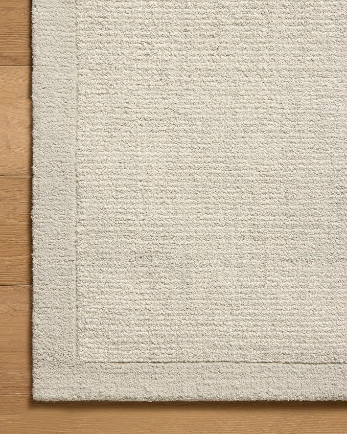 Loloi Magnolia Home by Joanna Gaines Henley Collection HNY-01 Ivory/Silver 8'-6" x 11'-6" Area Rug